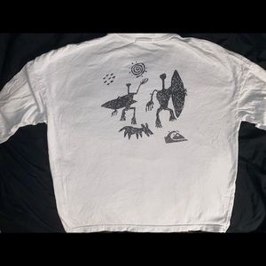 QUIKSLIVER SMALL WHITE LONG SLEEVE